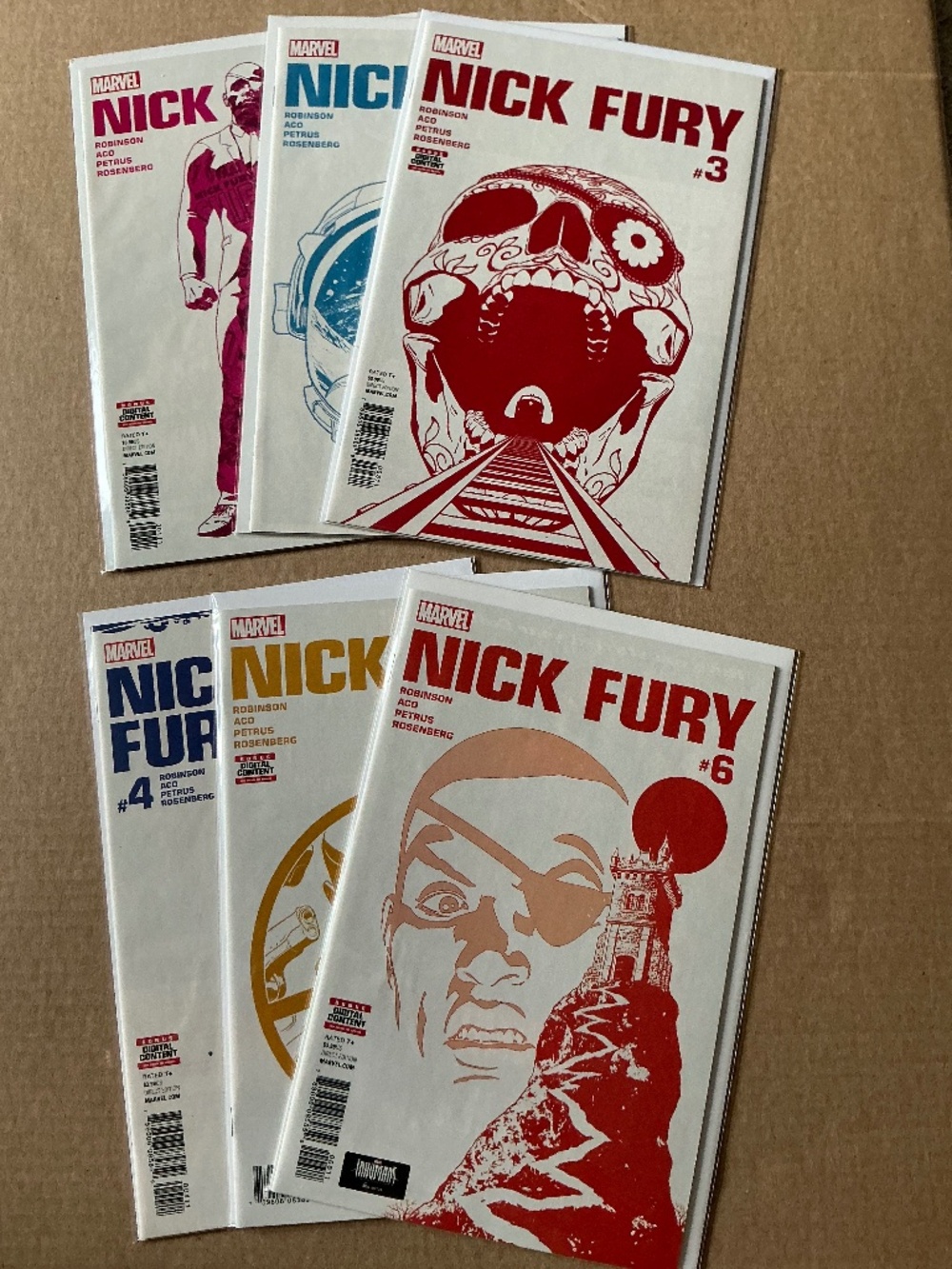 Marvel Nick Fury Comic Lot Issues #1 2 3 4 5 6 Complete Run Set